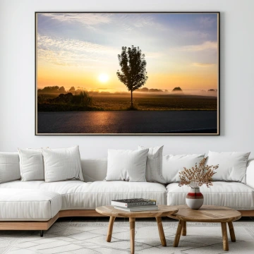 Obraz přírody na zdi